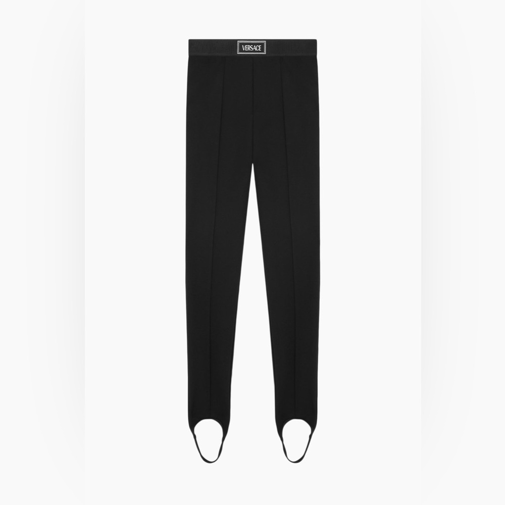 Versace
'90s Logo Stirrup Leggings - Brand New - Size XS